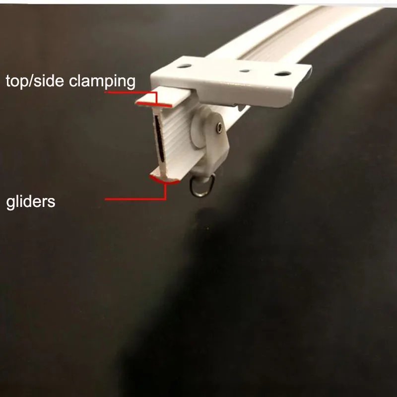 3M 4M 6M Flexible Curtain Track Rail Ceiling top side Mounted Straight Slide Home Windows Balcony Plastic Bendable Accessories | Дом и сад
