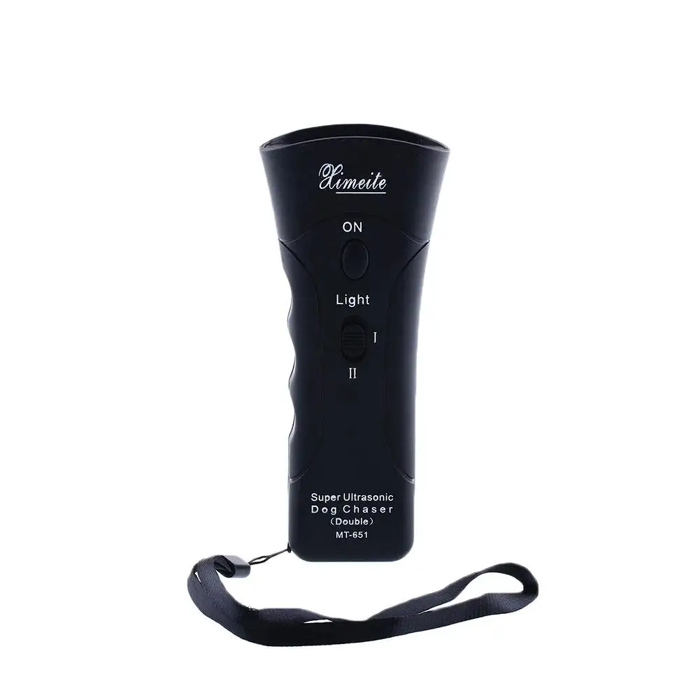 

Portable Ultrasonic Dog Dog Training Device Repeller Flashlight Trainers LED Chaser