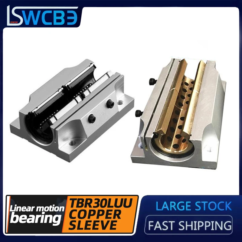 

Удлиненный линейный подшипник движения в коробке ползунок открытого типа линейный оптический подшипник скольжения TBR30, удлиненный Медный ...
