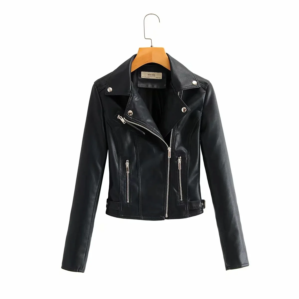 

jacket 2020 new motorcycle leather jacket women's short PU leather