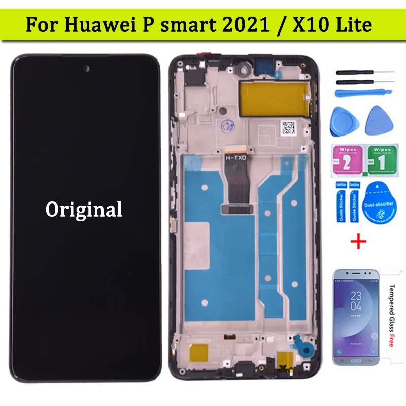 

Оригинальный Для Huawei P Smart 2021 телефон ЖК-дисплей с сенсорным экраном дигитайзер в сборе для Huawei X10 Lite Y7A ЖК-дисплей