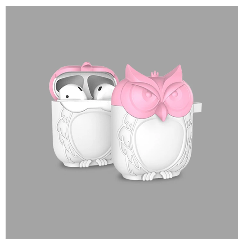 Силиконовый чехол для наушников в форме совы, силиконовый чехол для Apple Airpods - Цвет: NO.6