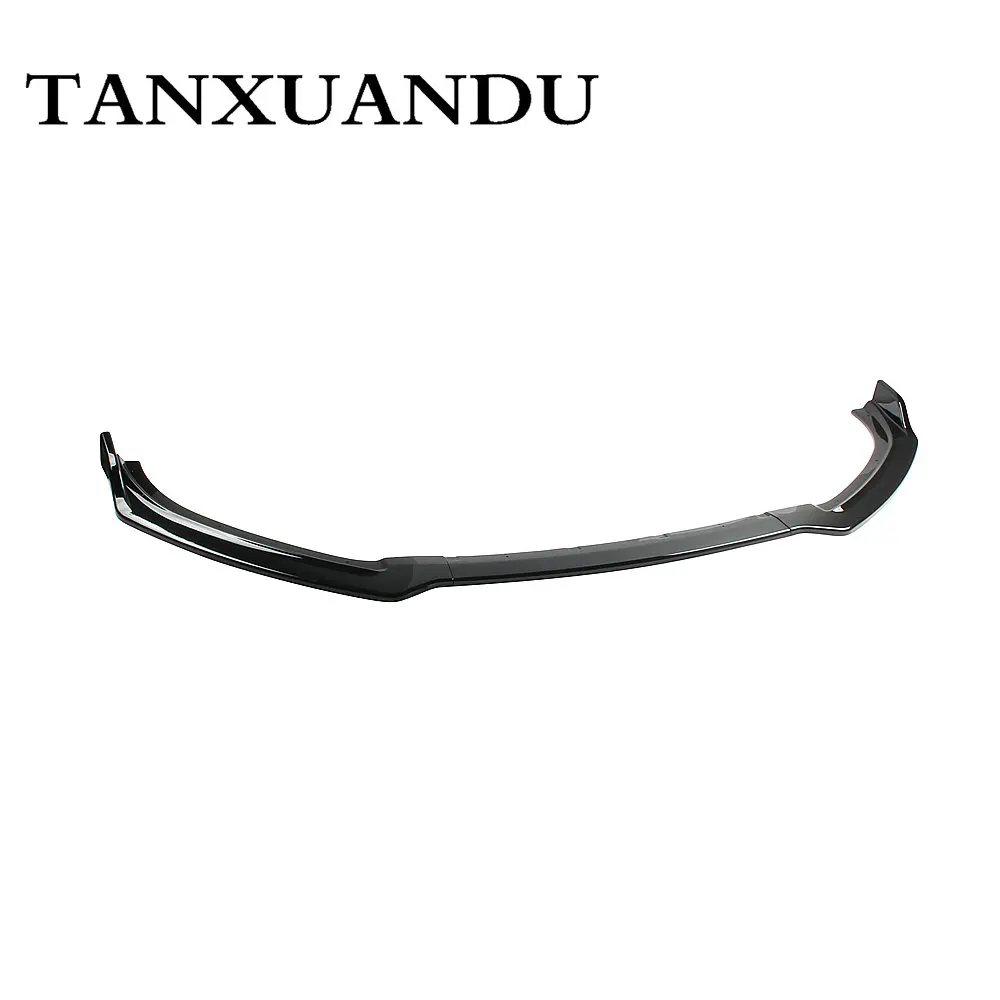 1026 Painted Gloss Black 3-Stage Front Bumper Lip Spoiler Underbody Wing Sport Style Fit For AUDI S6 A6-Sline C7.5 2016-2018 | Автомобили