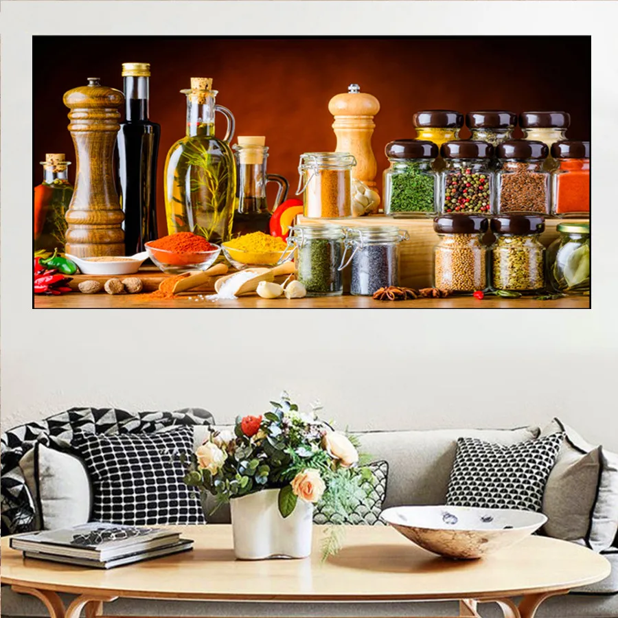 Набор для алмазной вышивки сделай сам картина с различными специями полная