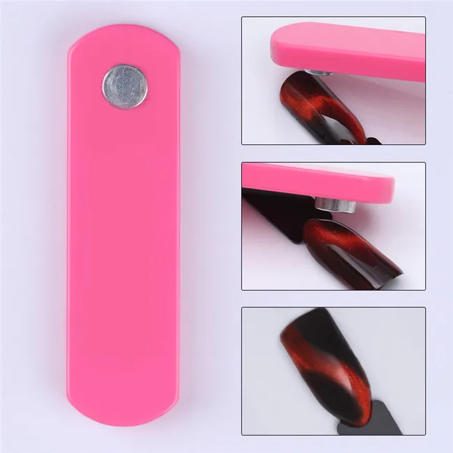 40186 1 шт. 3 Вт Магнитная УФ лампа розовый черный белый USB кабель мини отверждения ногтей художественный Гель-лак для ногтей Achevie эффект кошачьих глаз инструмент для ногтей - Цвет: 40186