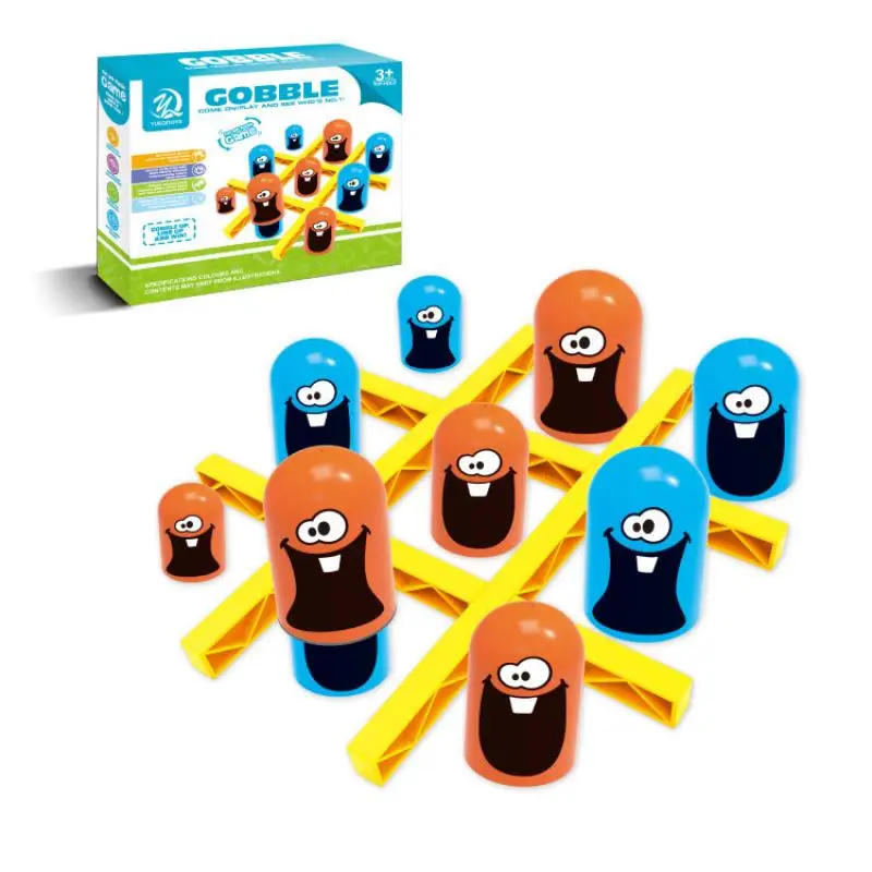 

Dropshipping Educational Toys Plastic Kids/Baby Intellectual Gobble Board Game Three in a Row Children Toy Kids Birthday Gifts