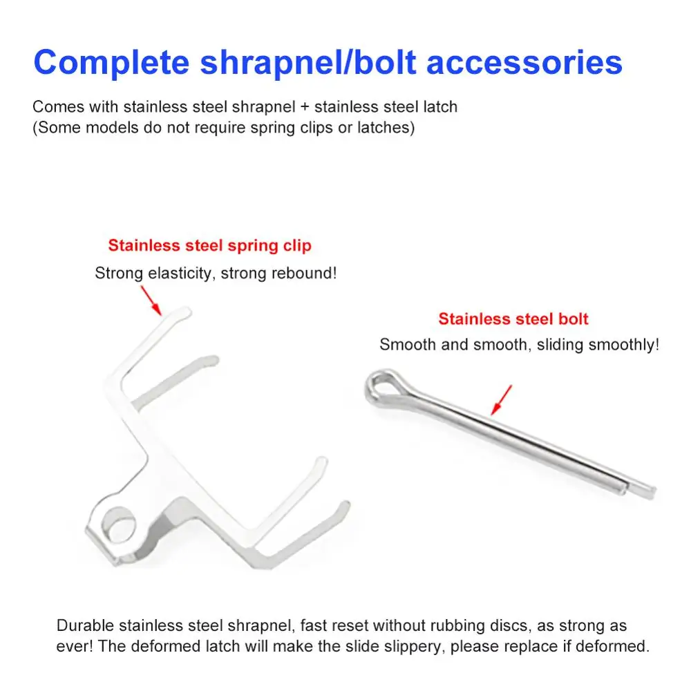 1 пара велосипедных дисковых тормозных колодок с велосипедной пружиной