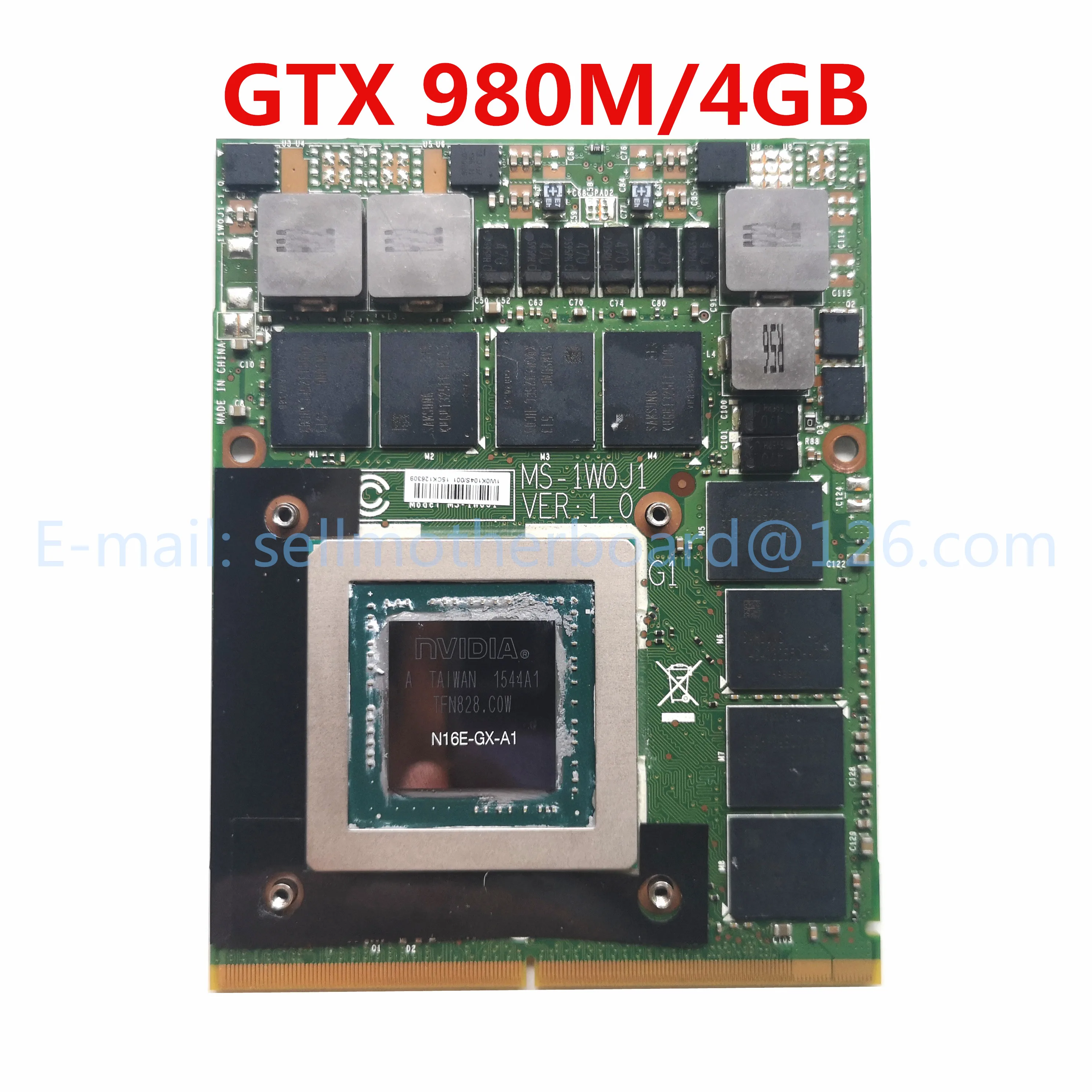 MS 1W0J1 VER: 1 0 N16E GX A1 GTX 980M 4GB GDDR5 видео VGA карта для MSI GT70 GT72 GT82 видеокарта 100%