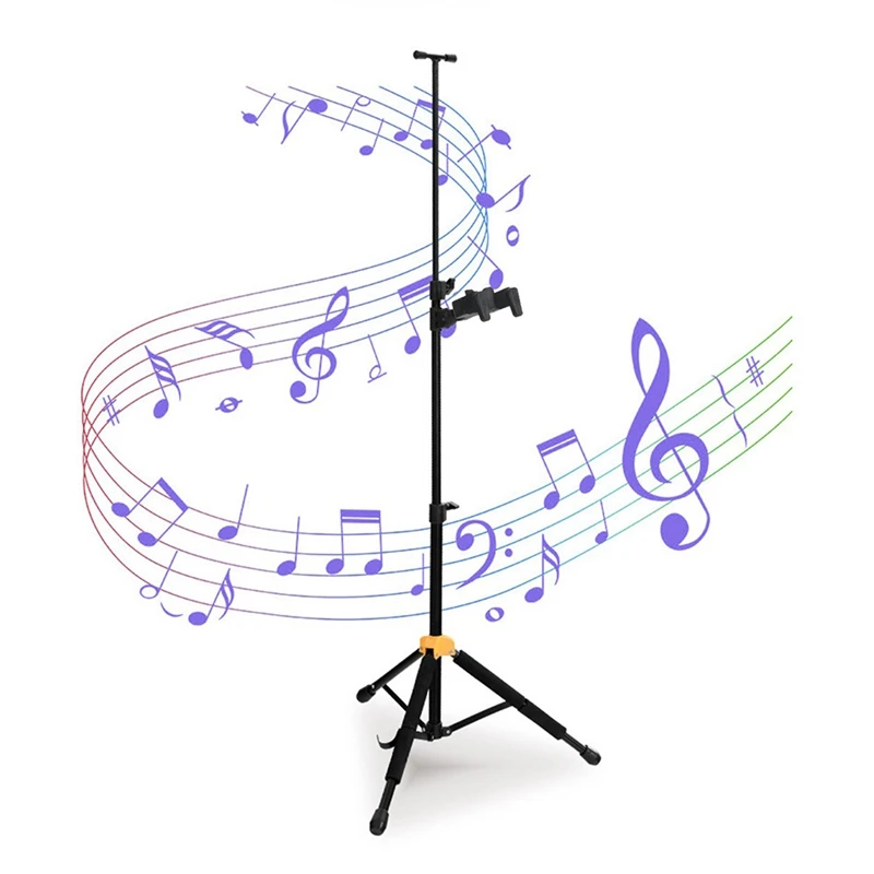 

Portable Folding Floor Standing Guitar Stand Violin Ukulele Stand with Tripod Base Violin Portable Folding Violin Stand