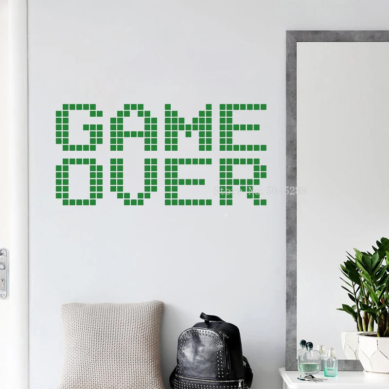 Виниловая настенная наклейка в стиле игры над искусством | Дом и сад