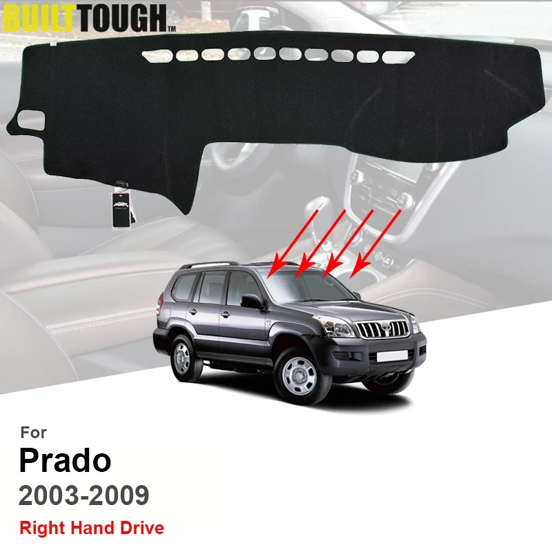 Солнцезащитный коврик Xukey для приборной панели Toyota Land Cruiser Prado 2003 2006 2007 2008 2009|dashboard