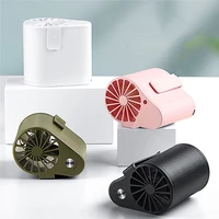 rechargeable waist hanging cooling fan mini cute usb charging fans 3 speeds adjustment outdoor fun cooler fan