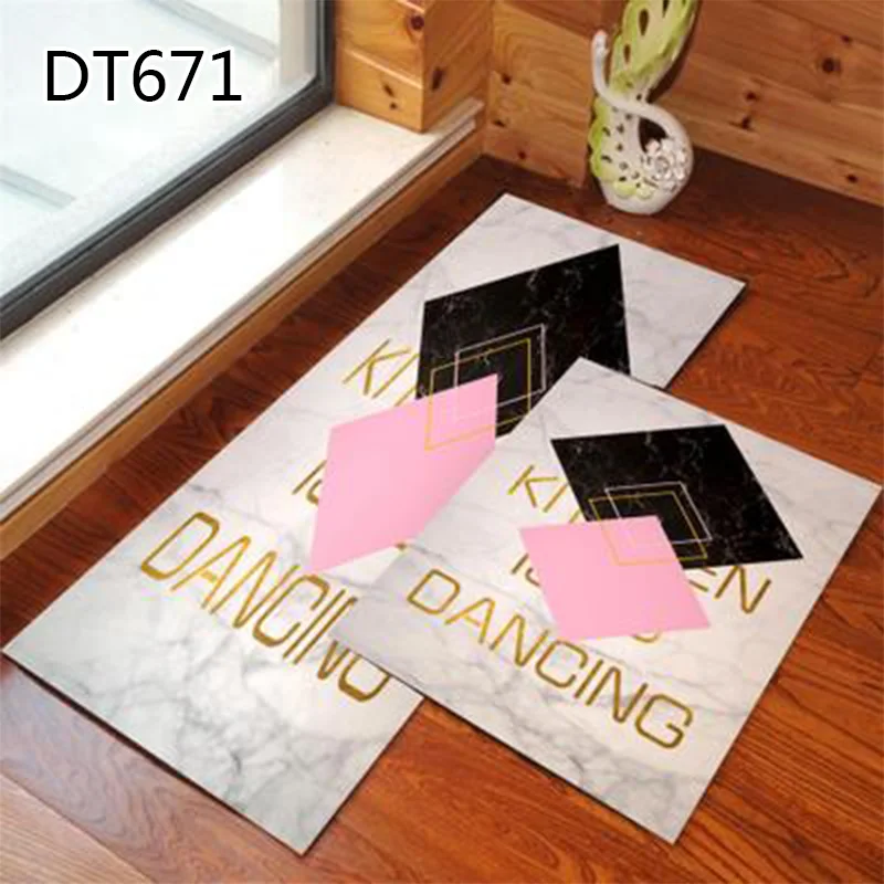 1PCS Anti-slip Doormat Kitchen Geometric Printed Doormat For Living Room Bedroom Home Decor Popular Washable Simple Door Mat - Цвет: 18