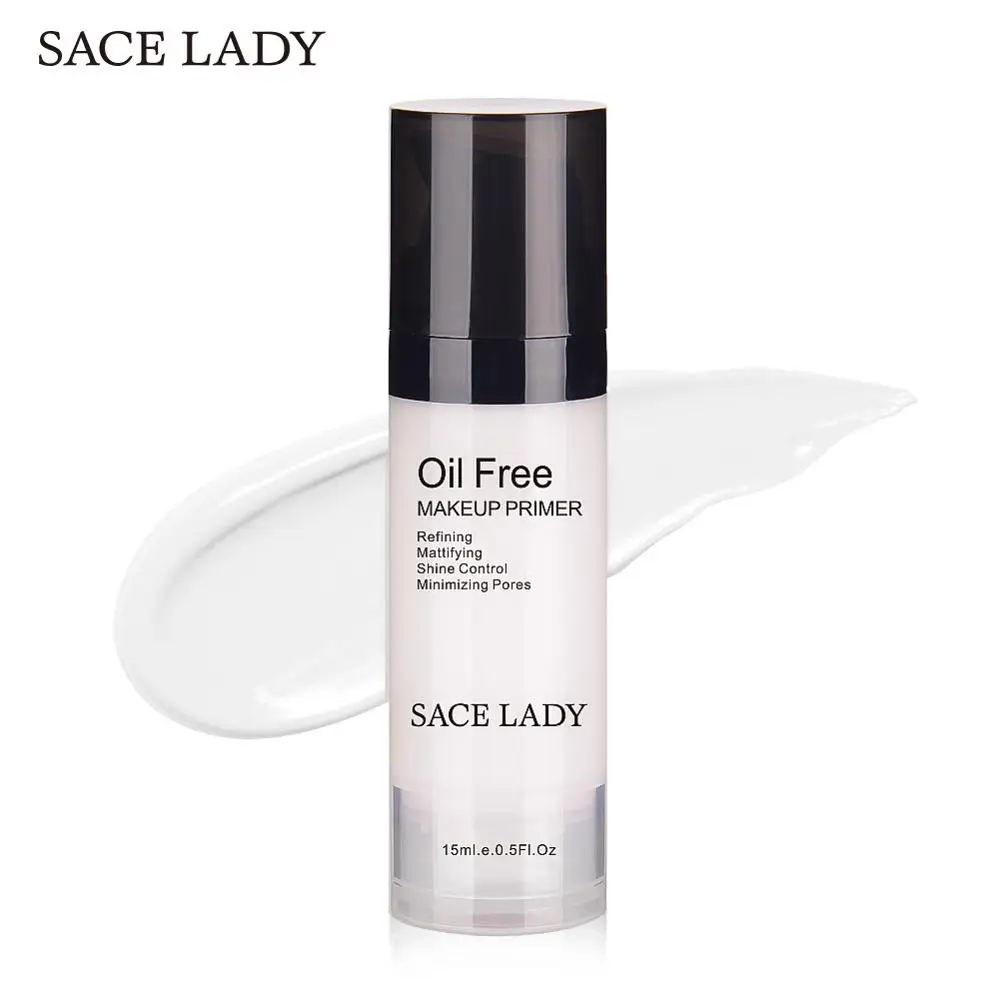 SACE LADY, макияж для лица, масляный Праймер, профессиональная основа, макияж, матовая основа, 15 мл, брендовая, для пор, увлажняющая косметика