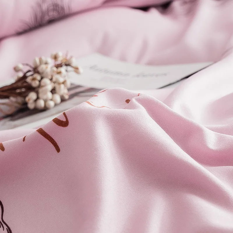 Lowdream Комплект постельного белья покрывала пододеяльник без одеяла плоский лист