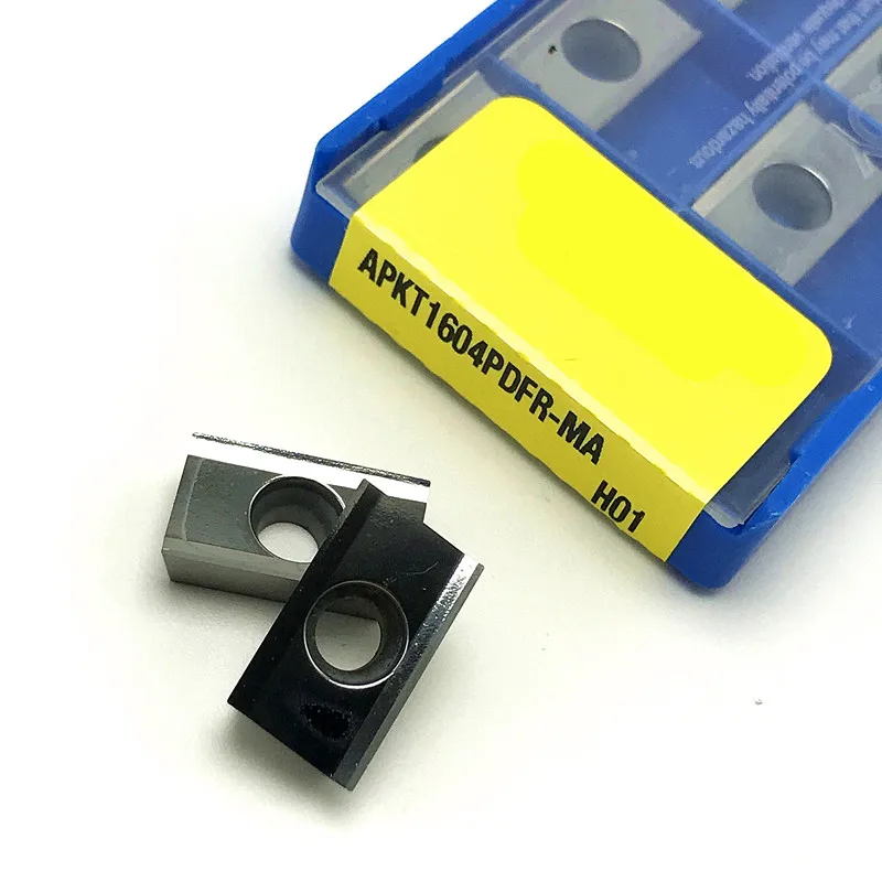 

KORLO фрезерная вставка APKT1604PDFR MA H01 Наплечная фреза для ЧПУ инструмента AL + легированная древесина