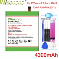 wisecoco li3931t44p8h756346 4200mah new battery for zte axon 7 battery 5 5inch a2017 phone tracking number