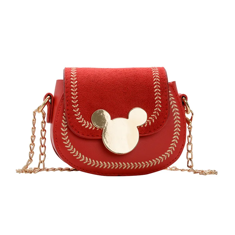 Детская Декоративная Сумка из ПУ кожи с героями Диснея Минни и Микки сумка на