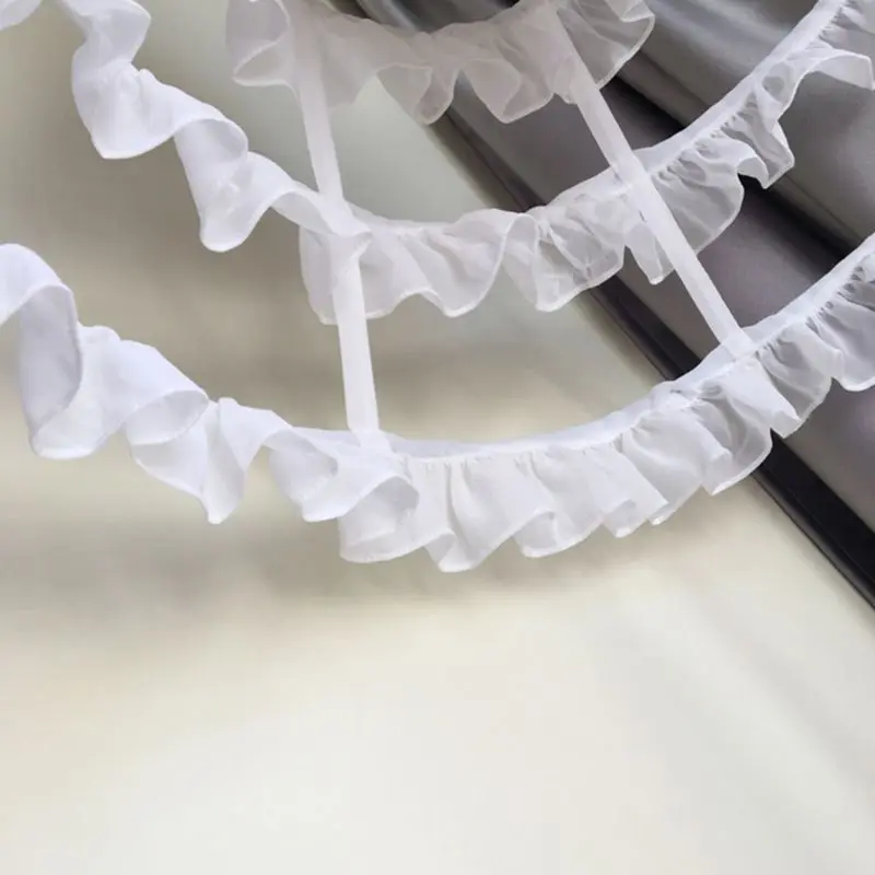 

2021 New Womens Hollow Lolita Short Birdcage Petticoat Elastic Waist 3 Hoops Pleated Ruffles A-Line Wedding Cosplay Crinoline