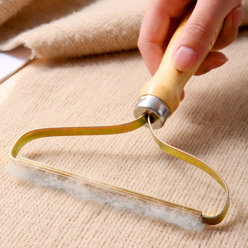 

Portable Lint Remover Clothes Fuzz Fabric Shaver Brush Tool Power-Free Fluff Removing Roller for Sweater Woven Coat