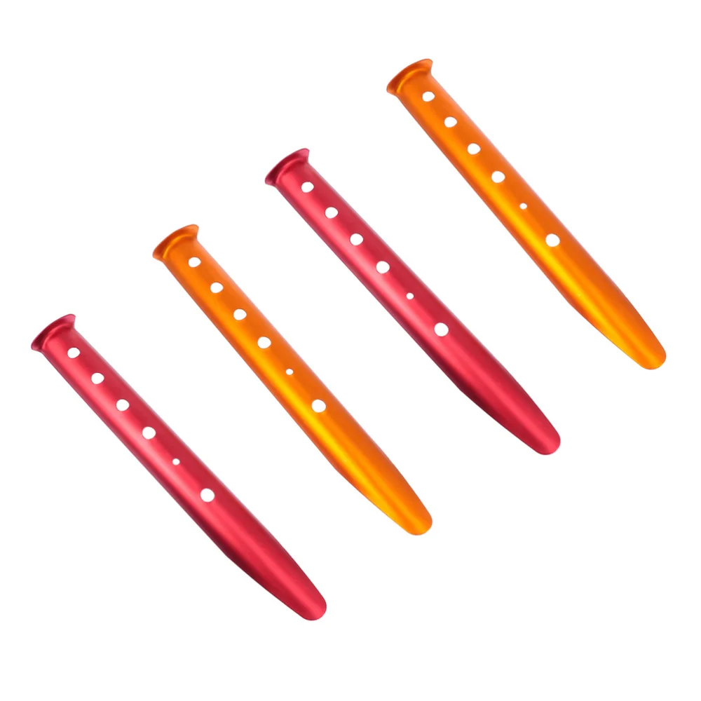 

4Pcs Camping Snow Tent Stakes Practical Metal Tent Pegs Useful Tent Fixing Nails