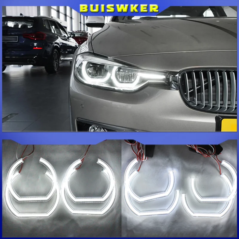 

For BMW 3 Series E90 E92 E93 M3 Coupe and cabriolet 2007-2013 Car styling High Quality DTM Style White Crystal LED angel eyes