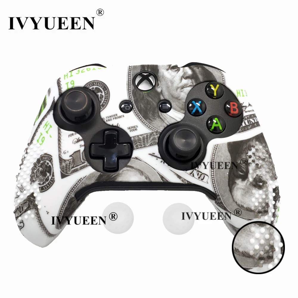 IVYUEEN, 15 цветов, силиконовый чехол для microsoft Xbox One X S, тонкий контроллер, защитный чехол с аналоговой ручкой для большого пальца