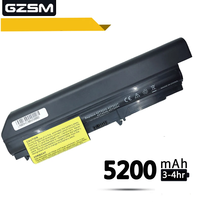 GZSM ноутбук Батарея T61 для lenovo 41U3196 41U3198 42T5265 42T5262 42T4548 ноутбука R400 T400 R61i T61P T61U
