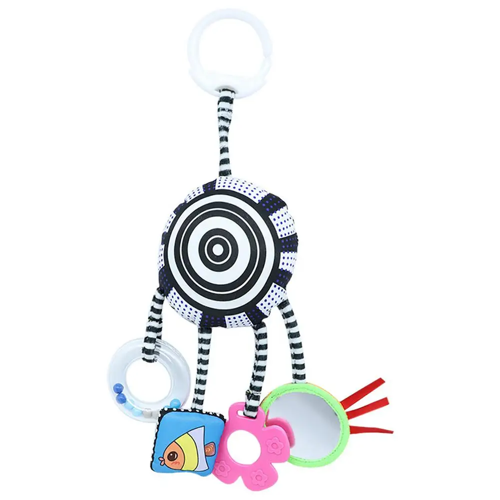 

Baby Stroller Crib Pram Bed Hanging Plush Toy Cartoon Teether Haha Mirror Cute Appease Soothing Good For Vision Development