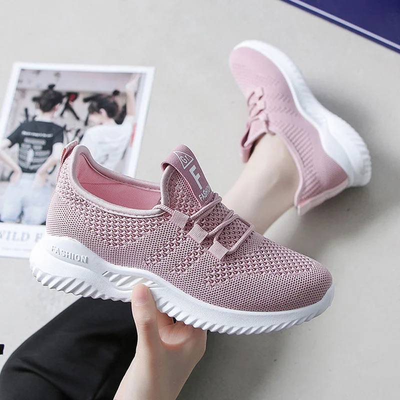 

Mesh Sports Shoes Female Students Spring and Summer New Women's Shoes Korean Running White Shoes Breathable Leisure Sneakers