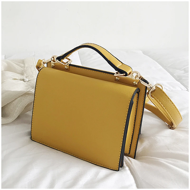 2019 Новая высококачественная маленькая квадратная сумка на одно плечо женская