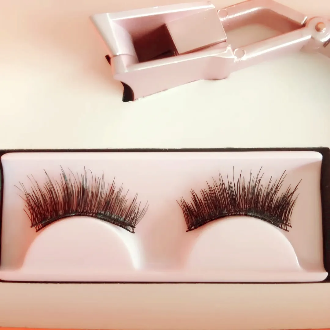 

double magnetic Quantum Magnet Eyelash Set Packaging with Mirror with Quantum Tweezers Set Factory price In stock