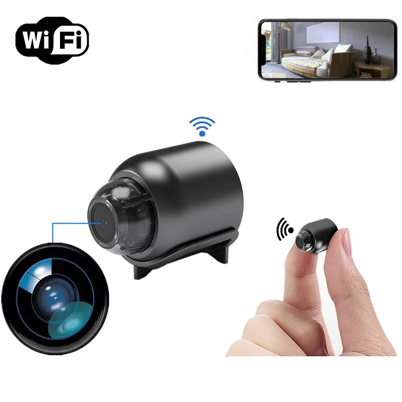 Мини-видеокамера QZT с Wi-Fi беспроводная камера ночного видения Micro IP маленькая