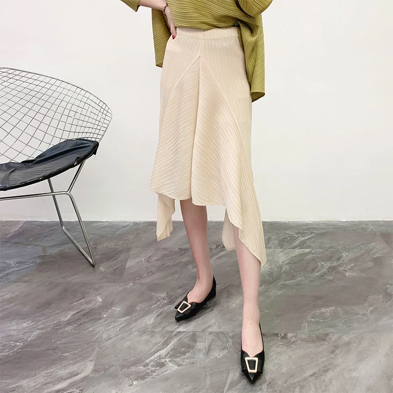 

Юбка женская летняя, плиссированная, с эластичной талией, 45-75 кг, большого размера, 2020