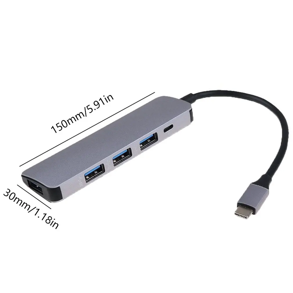 

Smart Device Consumer Type C USB 3.1 to 4 Port Hi-Speed USB 3.0 Muti Hub Adapter for Macbook Durable