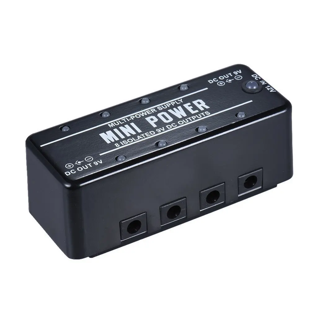 Rowin 8 изолированных 9V DC выходов мини источник питания для гитарной педали
