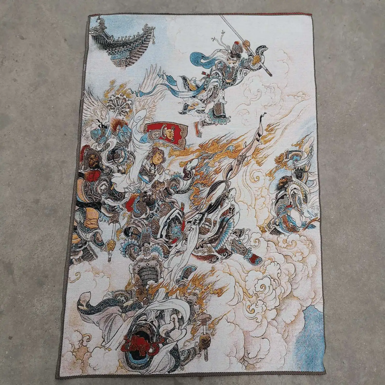 

Boutique Thangka Journey To The West Monkey King Makes a Harass In Tiangong