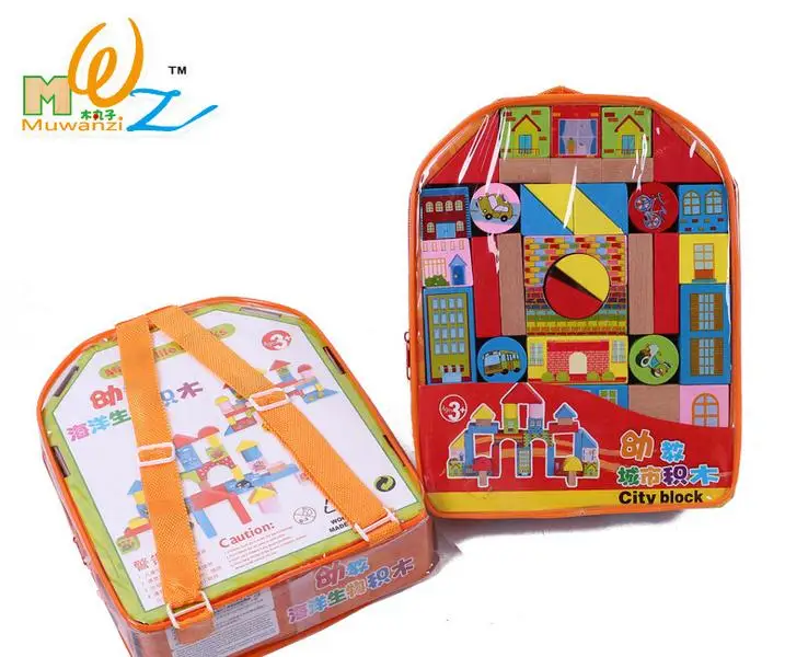 Детский Деревянный конструктор с английским алфавитом 36 шт. набор строительных