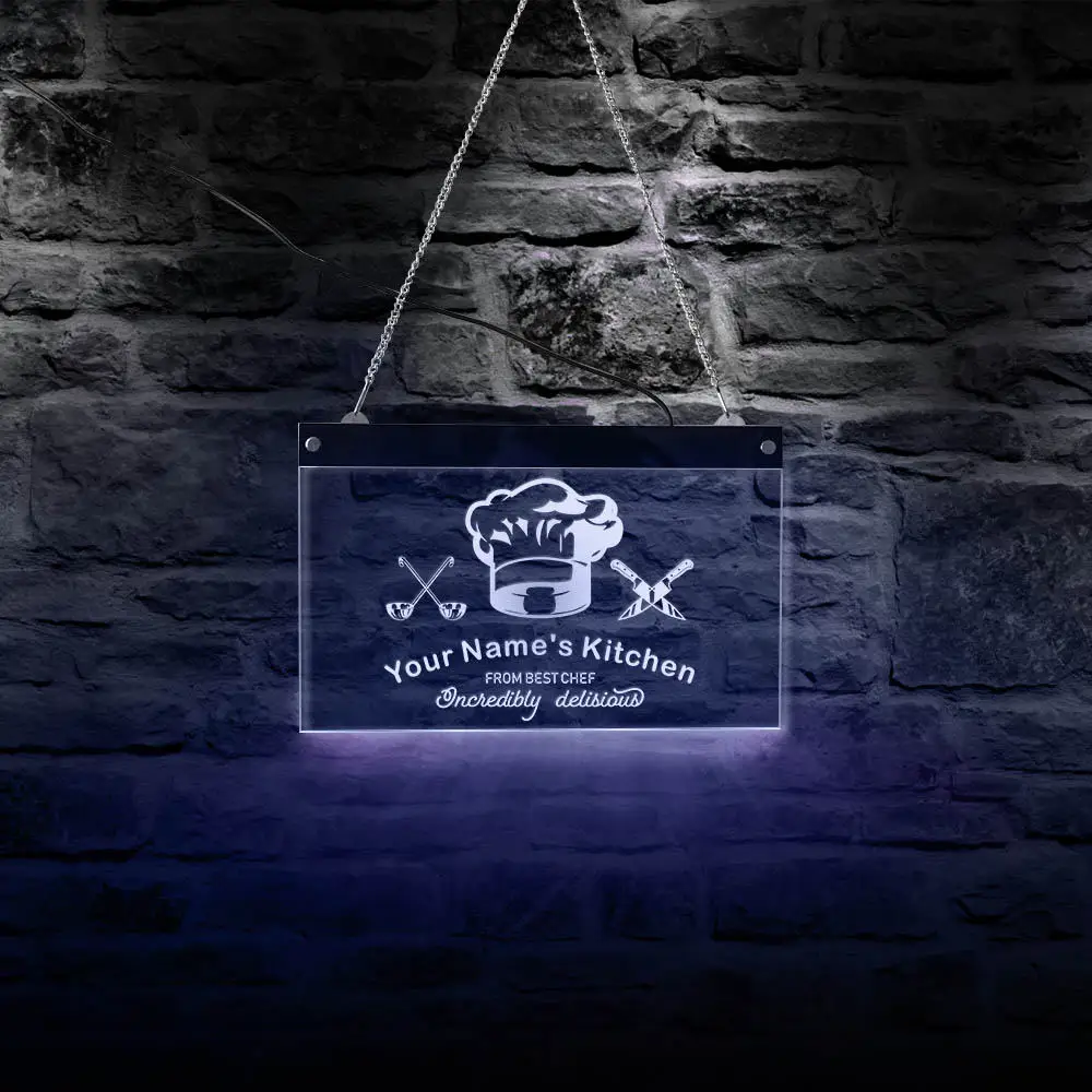 Невероятно вкусный декор для кухни шеф-повара светодиодная неоновая вывеска на