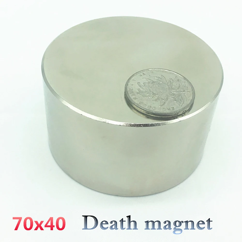 Неодимовый магнит 70x40 N52 сверхмощный Круглый постоянный 70*40 70x30 мм металл с