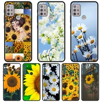 Phone Case For Moto One Fusion Stylus G100 G60s G60 G50 G30 G20 G10 Plus Play Power Lite E40 E20 E6s Botany Sunflower