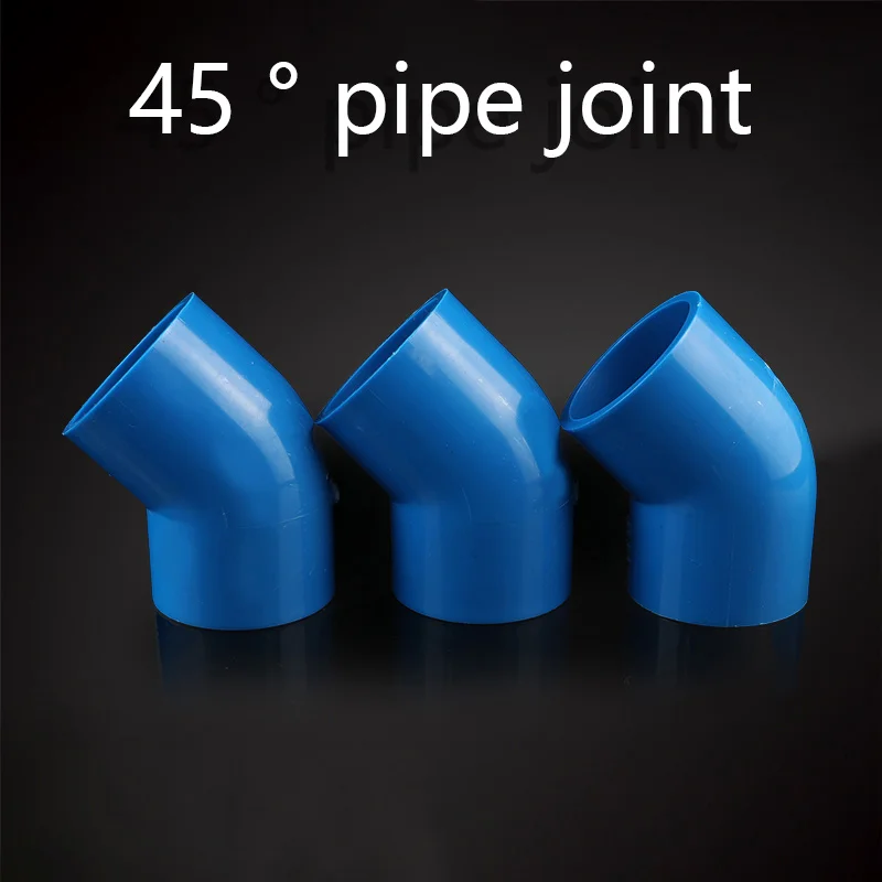 

45 pipe joint PVC Water Supply Pipe 45 Degree Elbow Pipe Connector Upper Water Pipe Fittings Garden Irrigation Pipe Joints