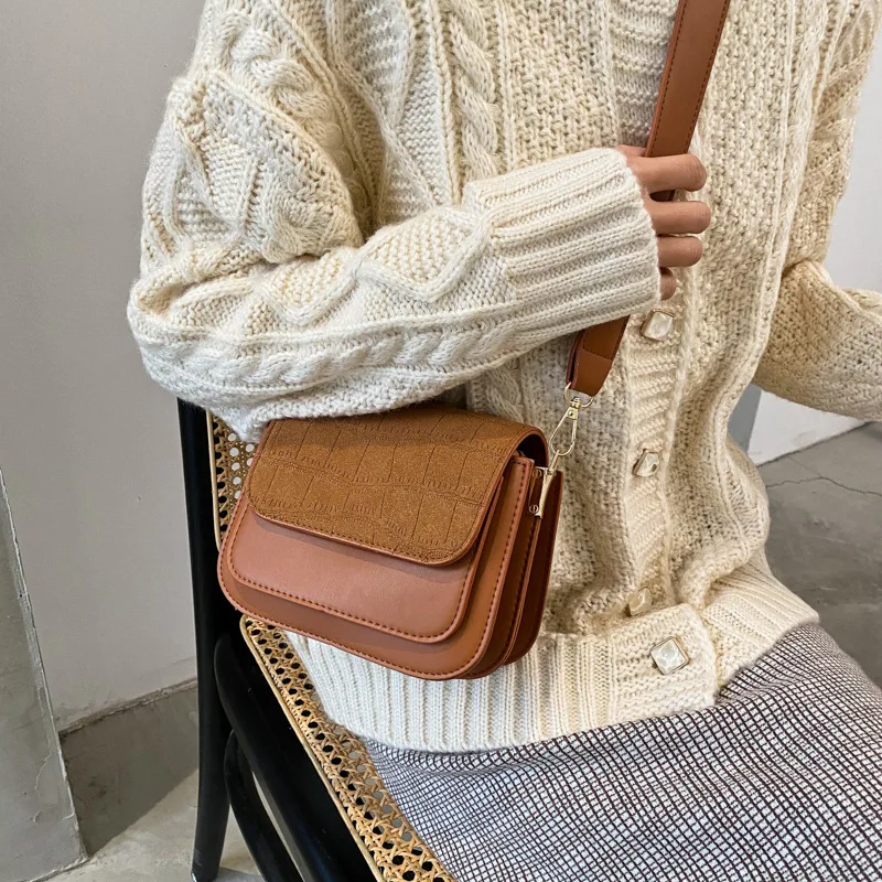 

Fashion rectangular bag Simple luxury solid color messenger bag Exquisite special offer Fashion shoulder bag Long shoulder strap