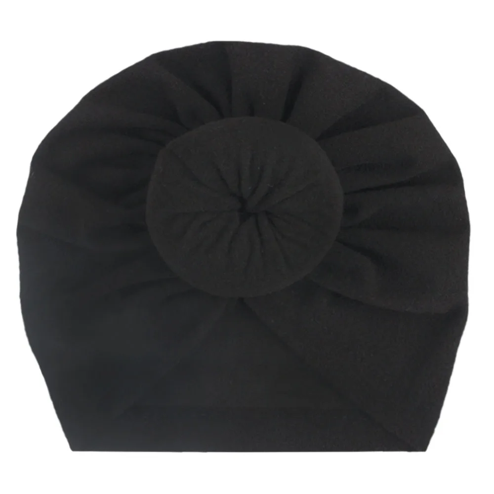 Muslim Cotton Solid Child Knotted Turban Hat Beanie Sleep Headwear | Аксессуары для одежды