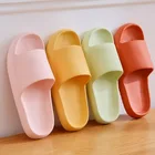 Мюли женскиемужские домашние на толстой платформе, Нескользящие сандалии для дома и ванной, тапочки для лета, 2021