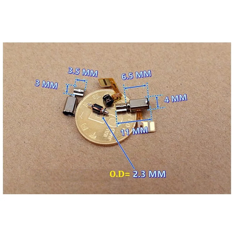 Новое поступление низкая цена 100 шт./лот 3*4*6 5 мм 3-3 7 в ультра микро вибратор
