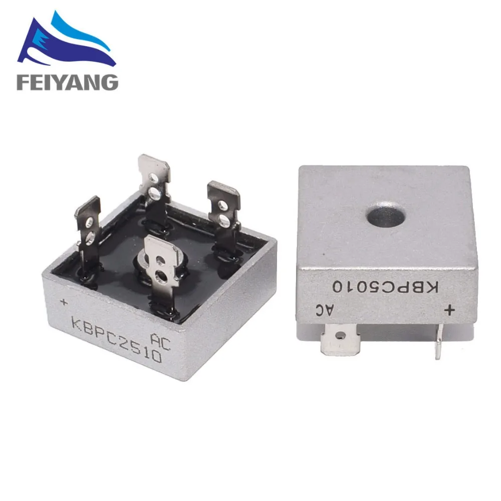 10 шт. KBPC5010 50A 1000V/KBPC2510 25A 1000V/KBPC3510 35A 1000 В диодный мост выпрямителя KBPC5010/KBPC2510/KBPC3510 |
