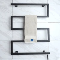 bow shaped electric bath towel warmer 304 stainless steel shower room heated towel warmer rack can be timingtemperature control