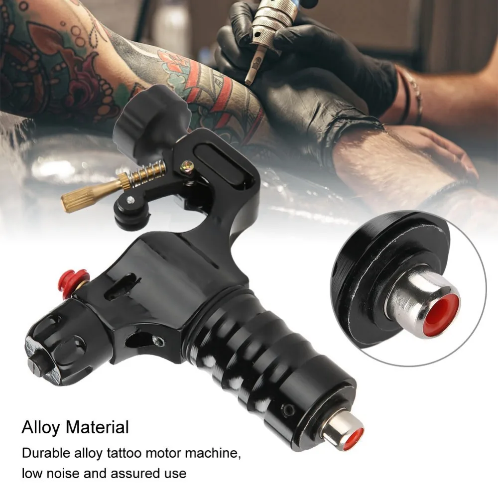 

Black Tattoo Gun Rotary Motor Semi-Permanent Shader Liner Tattoo Coloring Machine RAC Rotary Tattoo Motor Gun Microblading Pen