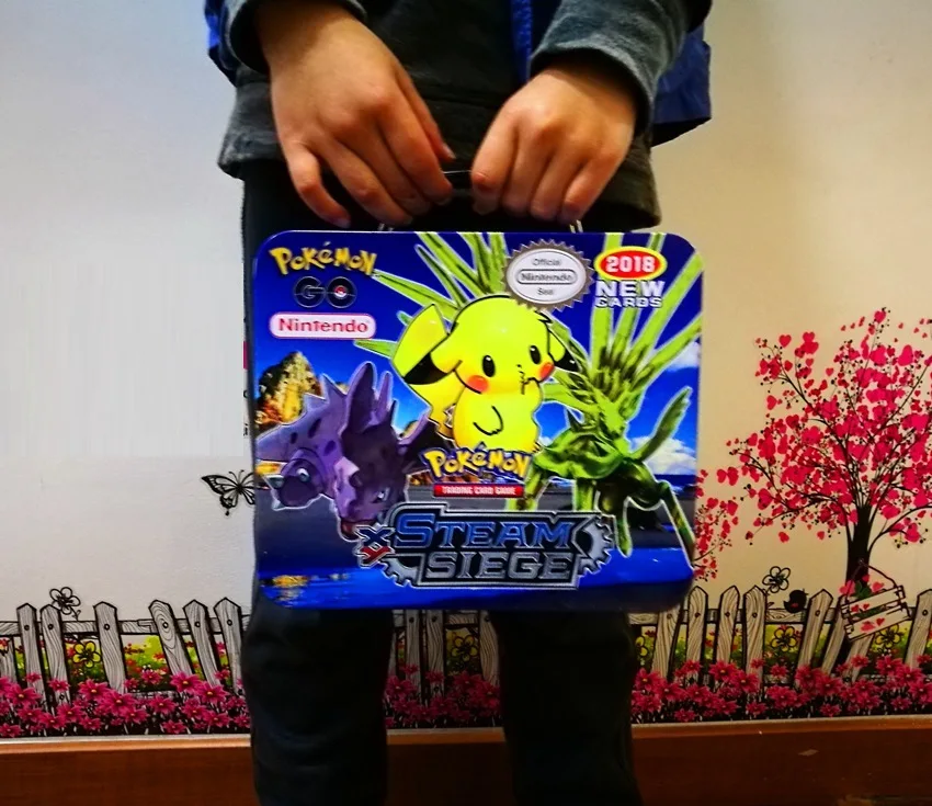 TAKARA TOMY Pet карточки с покемонами высокого класса Подарочная коробка карты игрушка детей карта покемона железный ящик